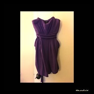 Tube Romper Strapless Purple SZ L US